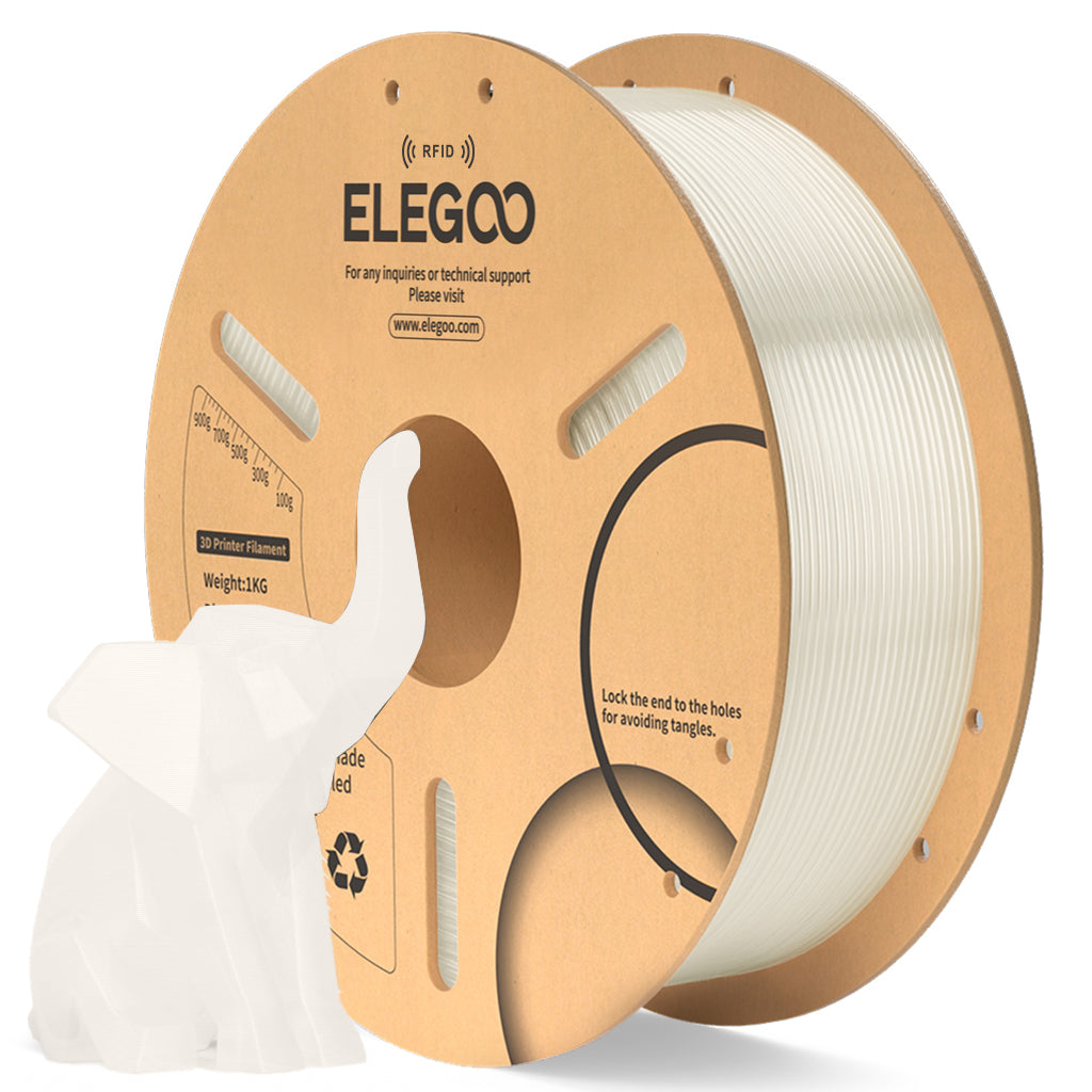 Filament ELEGOO PLA RFID 1,75 mm 1 kg, Průsvitná