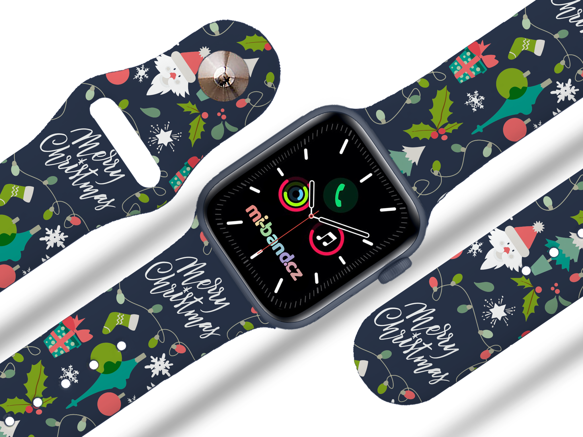 Apple watch řemínek Šťastné a veselé Vánoce - 42/44/45/49mm