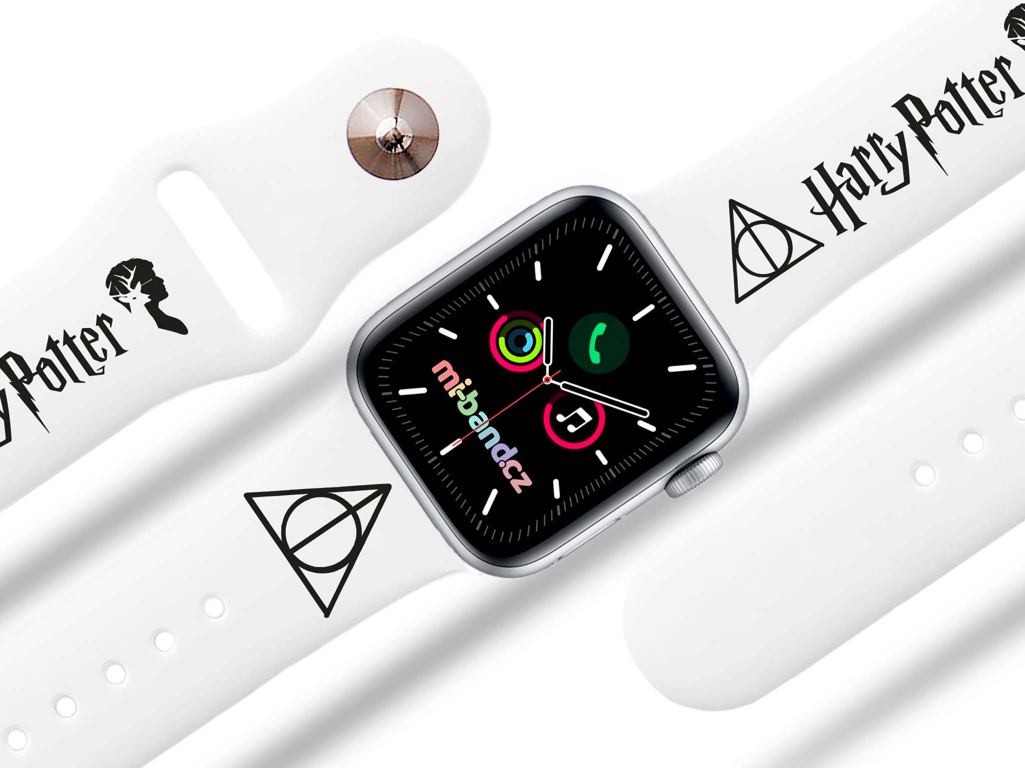 Apple watch řemínek Harry Potter - Relikvie smrti 3 - 38/40/41mm, barva pásku bílá