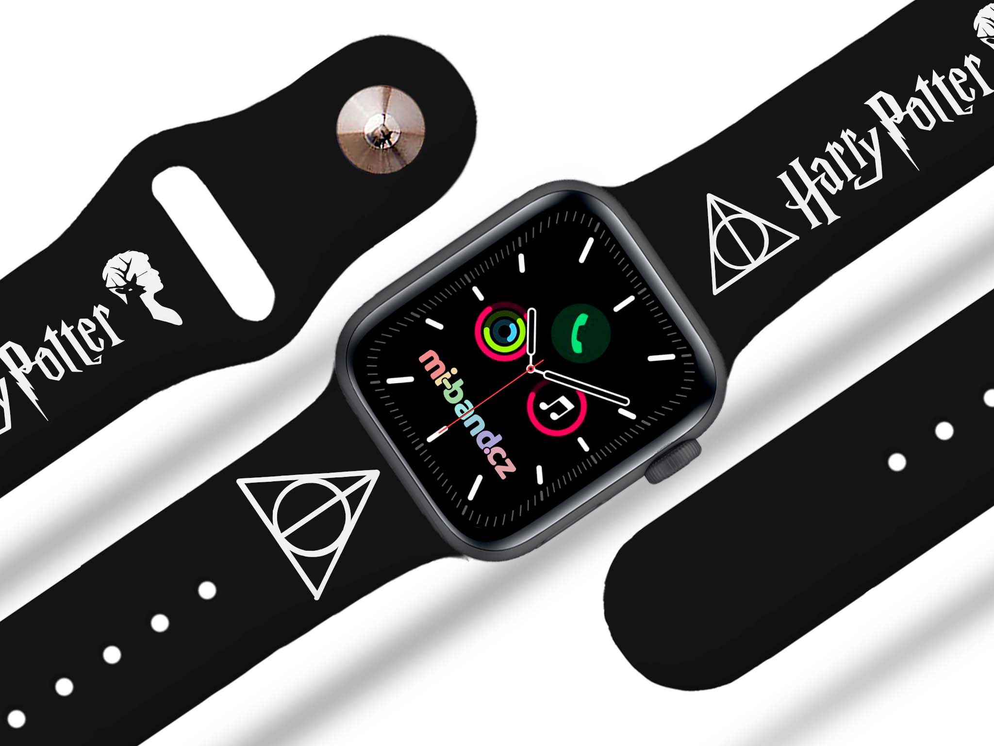 Apple watch řemínek Harry Potter - Relikvie smrti 3 - 42/44/45/49mm, barva pásku černá