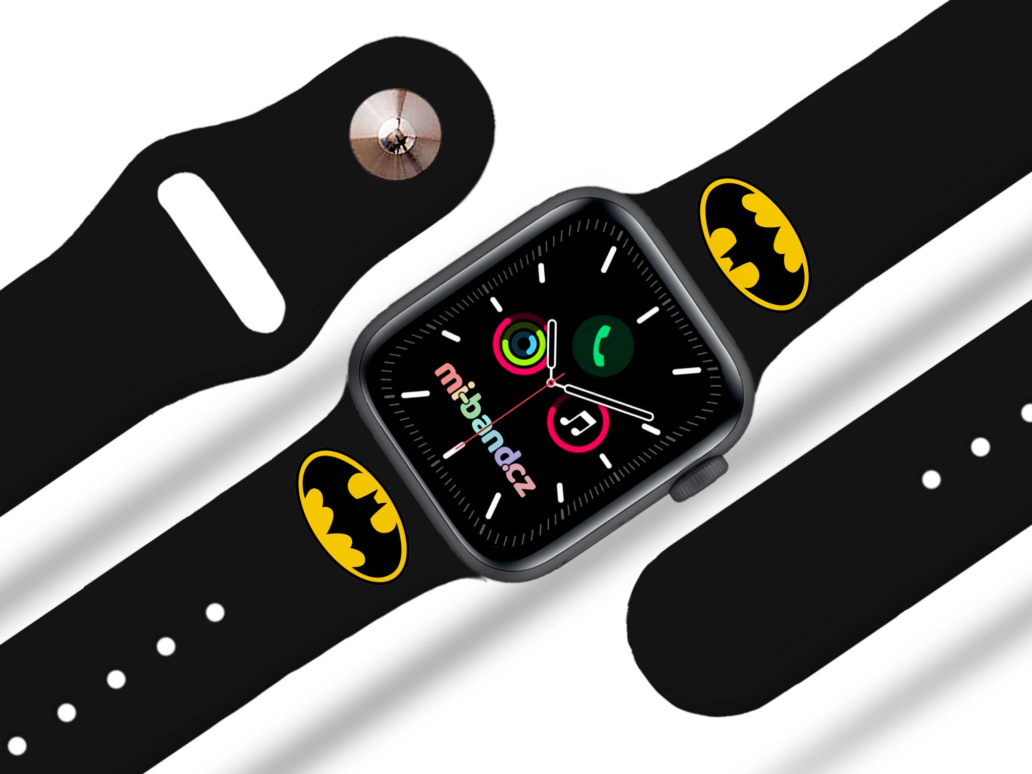 Levně Apple watch řemínek Batman - Logo Rozměr: 38/40/41/42(S10)mm