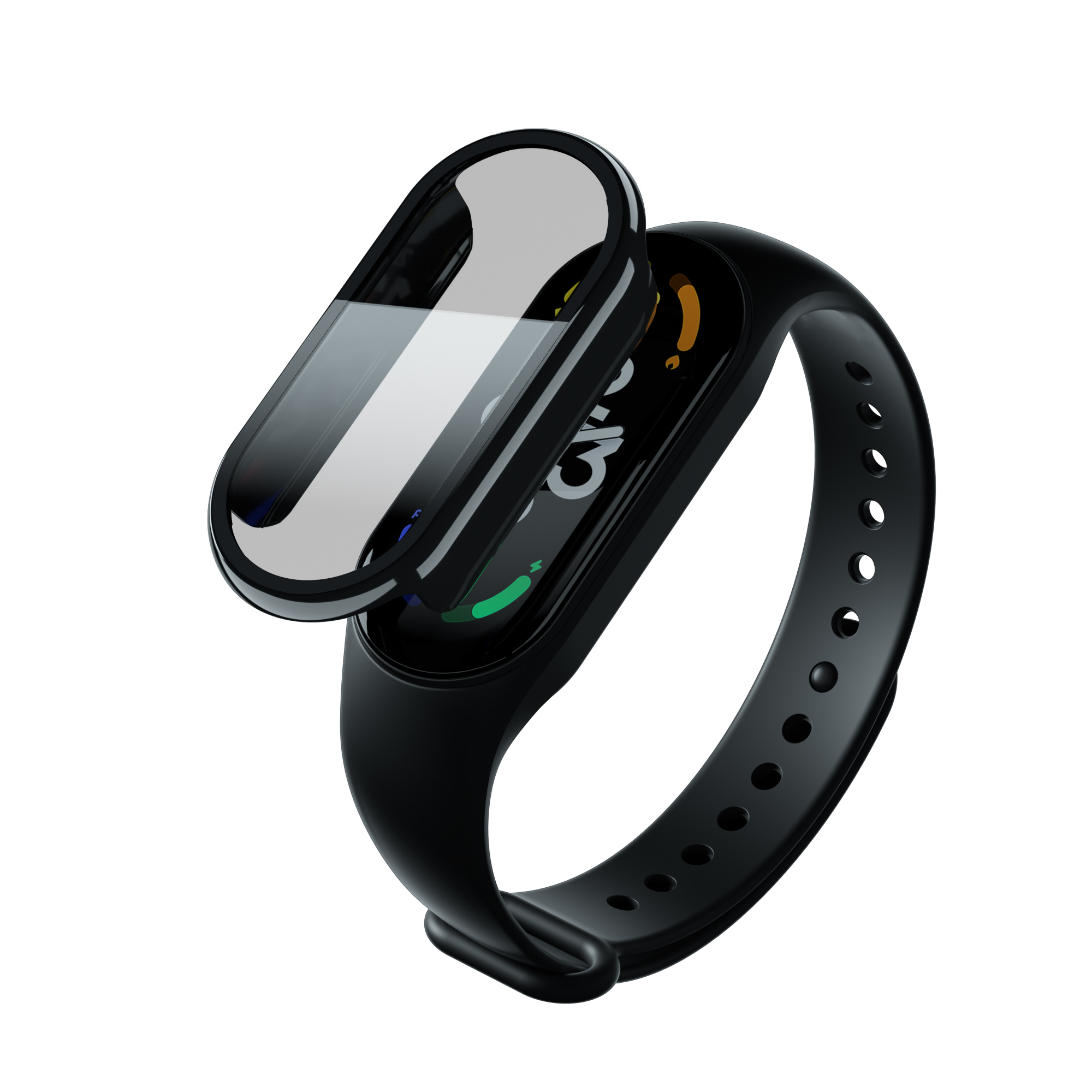 Ochranný kryt pro Mi Band 7 - Černá -