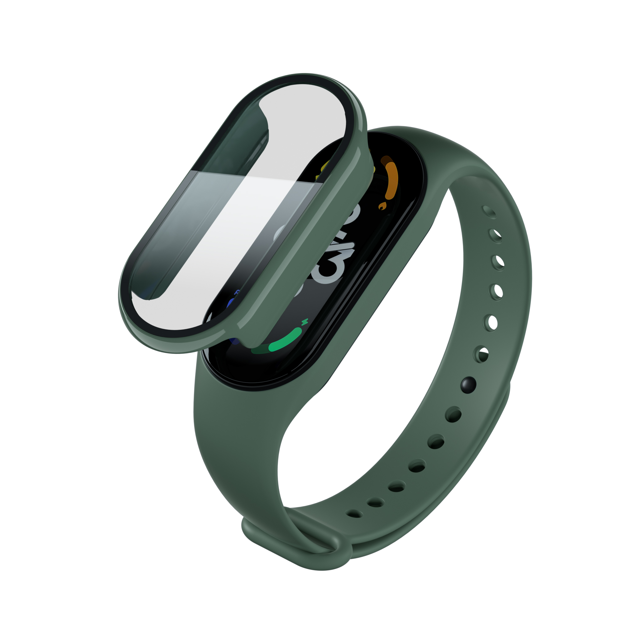 Ochranný kryt pro Mi Band 7 - Zelená -