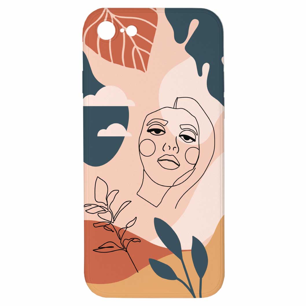 Levně Kryt Dívka v abstrakci pro iPhone 7/8/SE2020