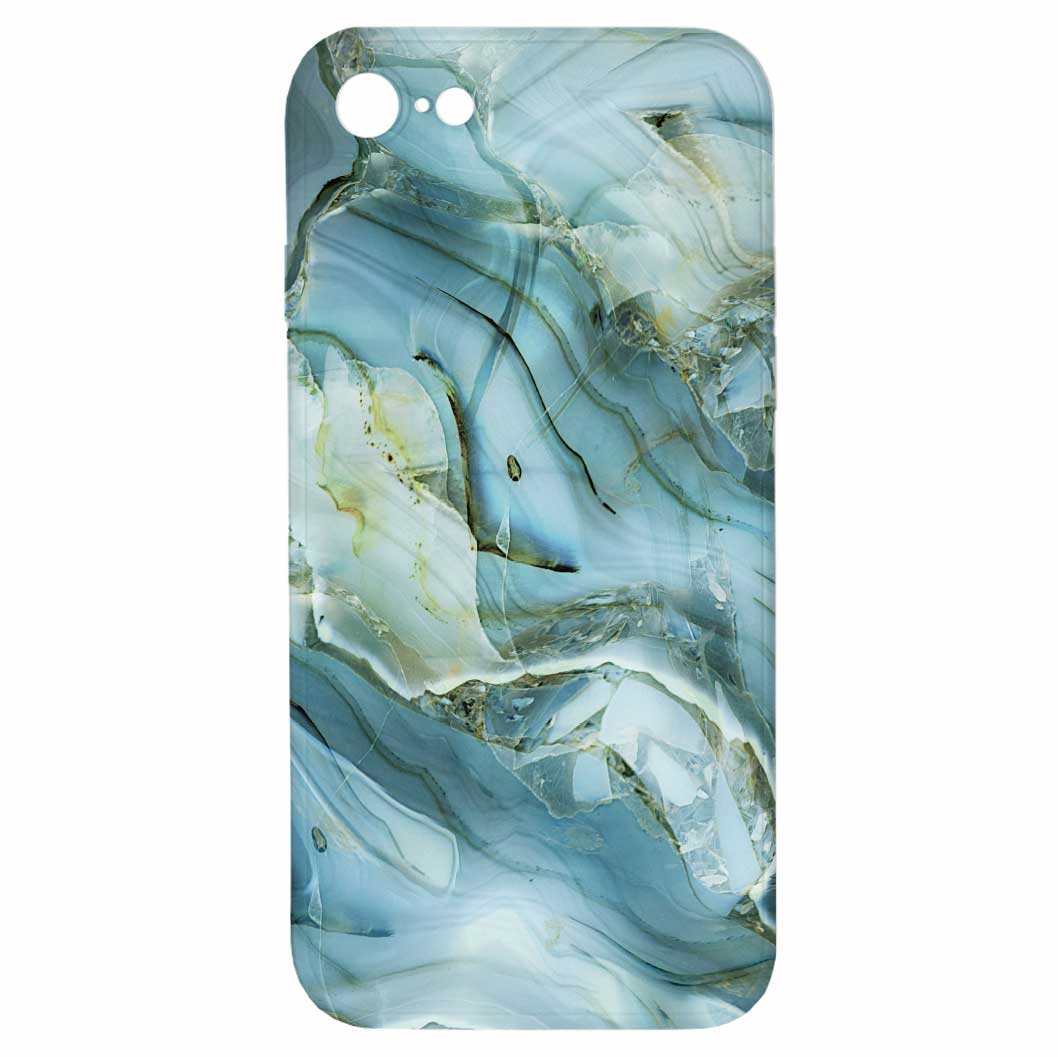 Levně Kryt Modro šedý mramor pro iPhone 7/8/SE2020