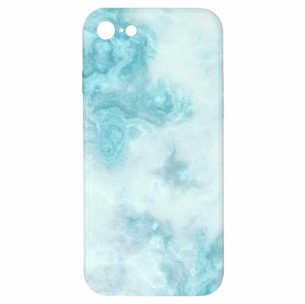 Levně Kryt Světle modrý mramor pro iPhone 7/8/SE2020