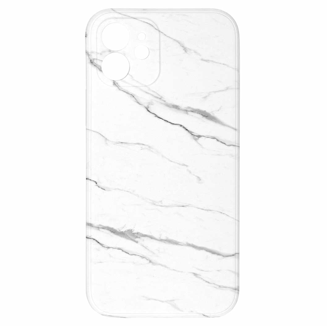 Levně Kryt Šedo zelený mramor pro iPhone 12