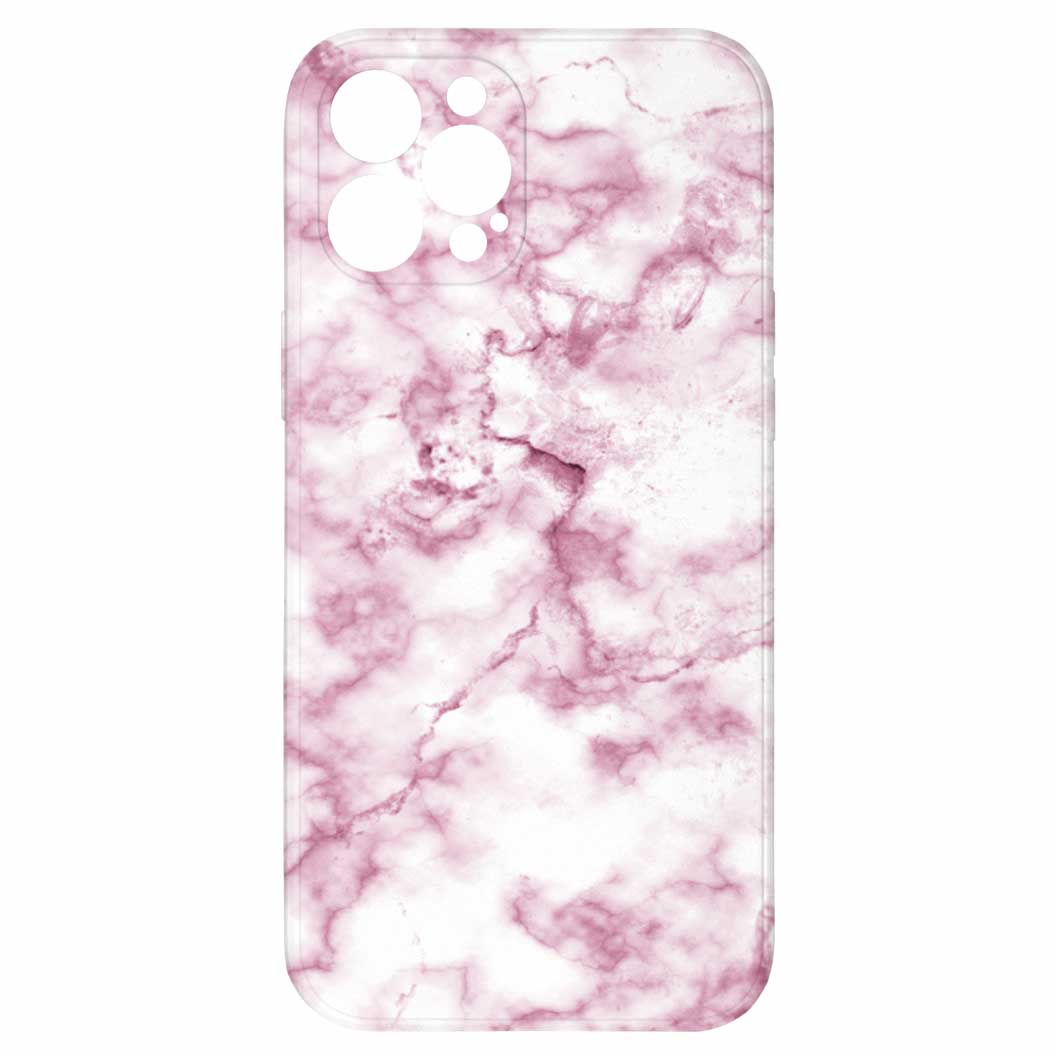 Levně Kryt Růžový mramor pro iPhone 12 Pro Max