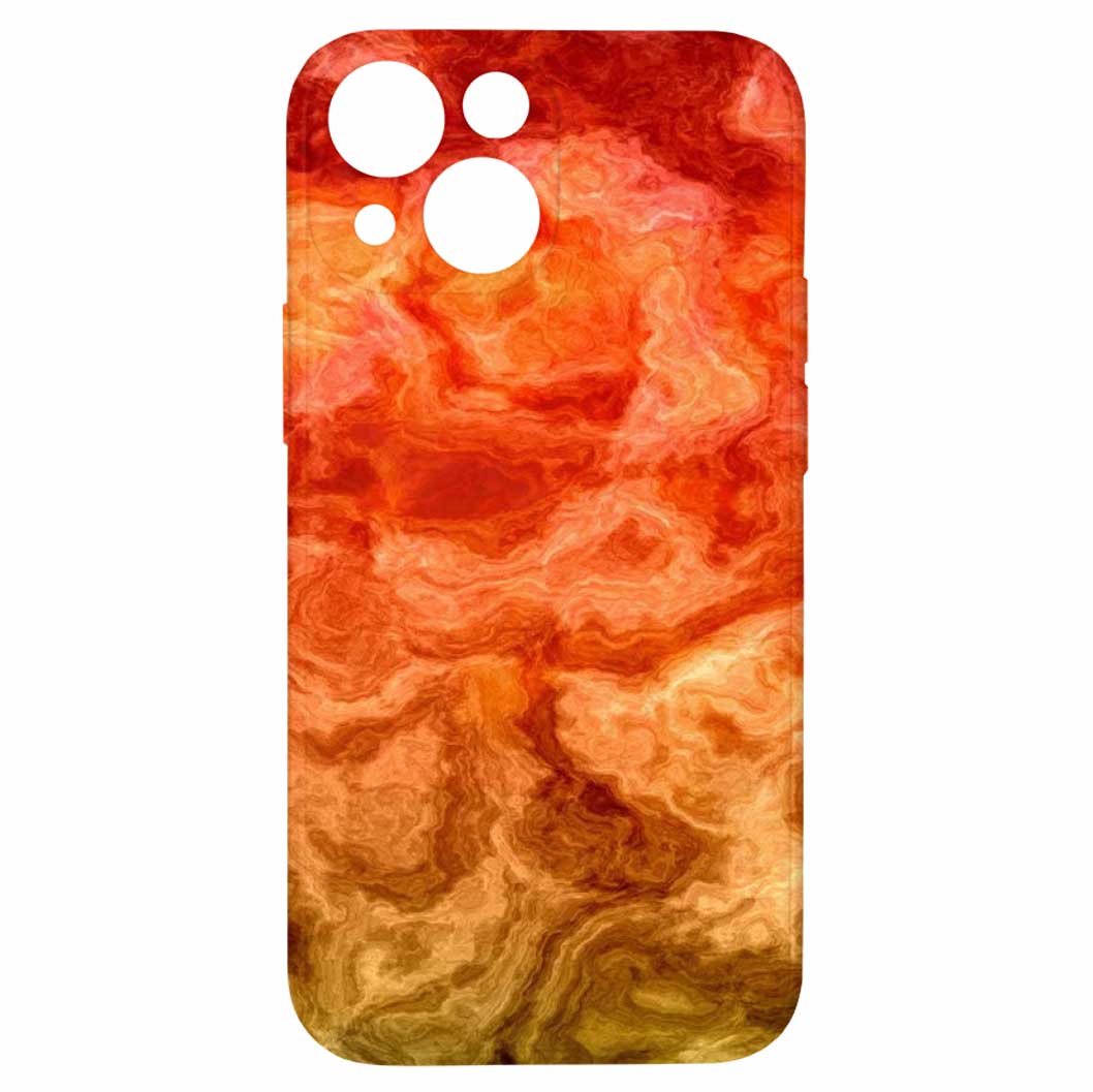Levně Kryt Ohnivý mramor pro iPhone 13 Mini