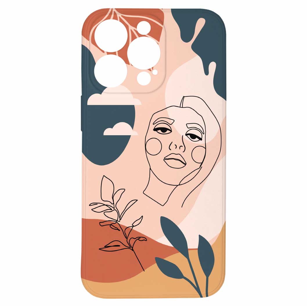 Levně Kryt Dívka v abstrakci pro iPhone 13 Pro