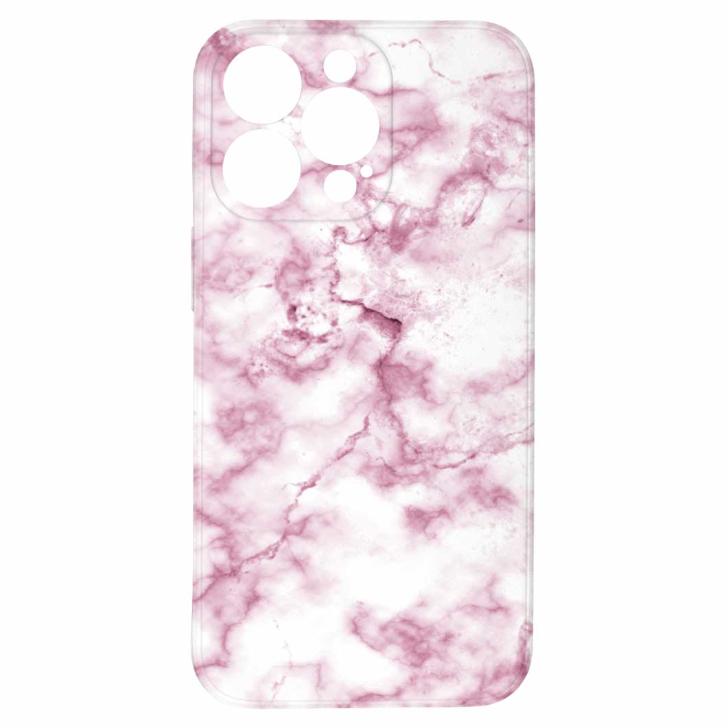 Levně Kryt Růžový mramor pro iPhone 13 Pro