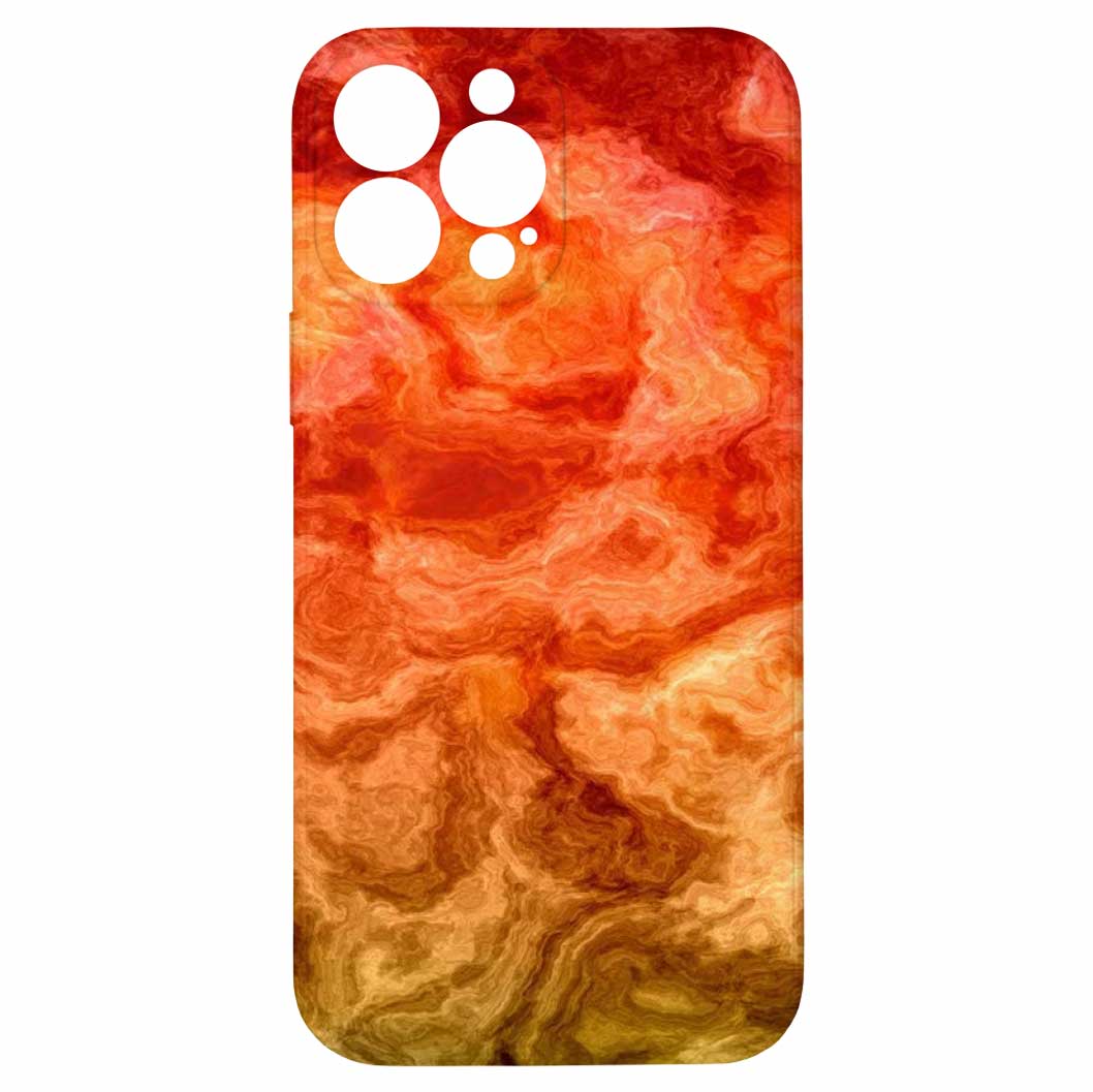 Levně Kryt Ohnivý mramor pro iPhone 13 Pro Max
