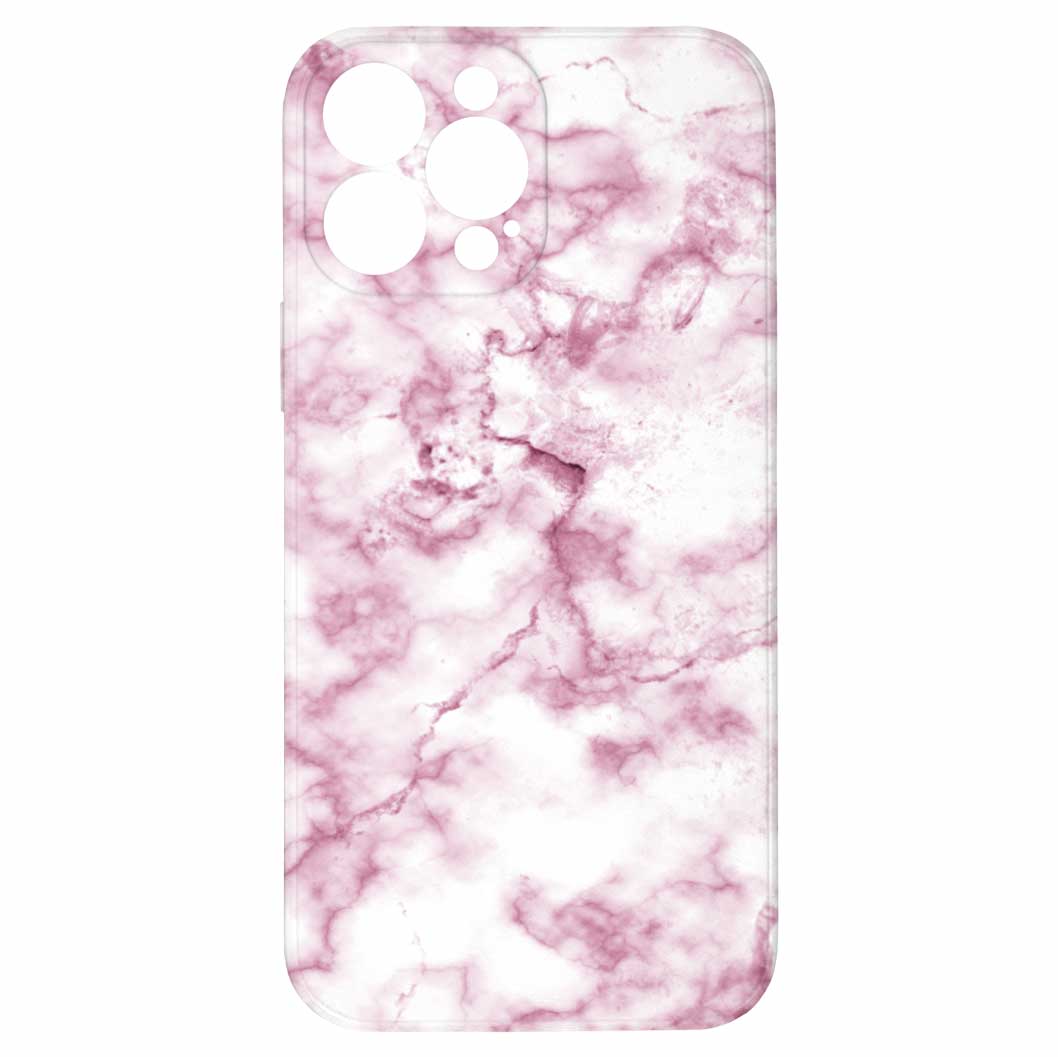 Levně Kryt Růžový mramor pro iPhone 13 Pro Max