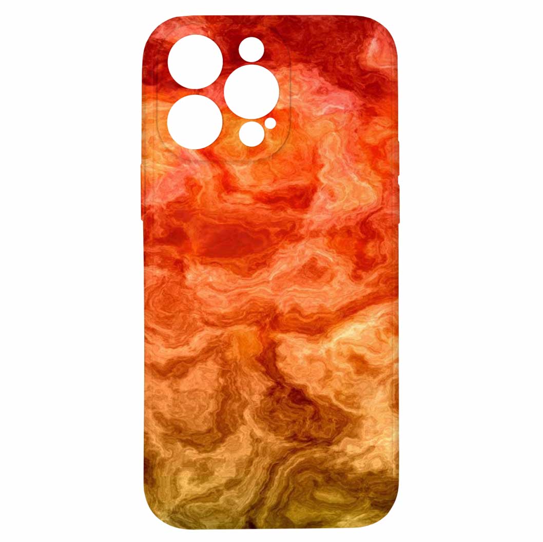 Levně Kryt Ohnivý mramor pro iPhone 14 Pro Max