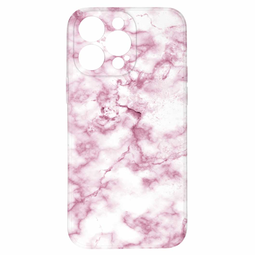 Levně Kryt Růžový mramor pro iPhone 14 Pro Max