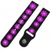 FIALOVÁ KVĚTINA řemínek 22 mm0051 M03 BLK A