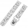KOČIČÍ FARMA řemínek 22 mm0003 F75 WHT A