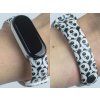 Náhradní náramek Mi band 3/4/5/6 Pandy bílý