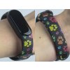 Náhradní náramek Mi band 3/4/5/6/7 Barevné pacičkyNáhradní náramek Mi band 3/4/5/6  Barevné pacičky černý