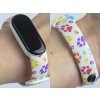 Náhradní náramek Mi band 3/4/5/6/7 Barevné pacičkyNáhradní náramek Mi band 3/4/5/6  Barevné pacičky bílý