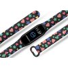 Náhradní náramek Mi band 3/4/5/6 Hvězdy a srdíčka černý