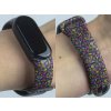 Náhradní náramek Mi band 3/4/5/6/7 Barevní kohoutiNáhradní náramek Mi band 3/4/5/6 Barevní kohouti černý