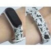 Náhradní náramek Mi band 3/4/5/6 Dinosaurus z pixelů bílý
