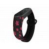 Náhradní náramek Mi band 3/4/5/6 Sakura černý