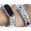 Náhradní náramek Mi band 3/4/5/6 Horor bílý