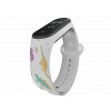 Náhradní náramek Mi band 3/4/5/6  Dinousauři bílý