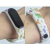 Náhradní náramek Mi band 3/4/5/6  Dinousauři bílý