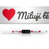 Náhradní náramek Mi band 3/4/5/6 na přání: Miluji tě! bílý