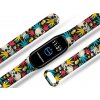 Náhradní náramek Mi band 3/4/5/6 Cannabis lebky černý