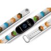 Náhradní náramek Mi band 3/4/5/6 Kostky bílý