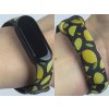 Náhradní náramek Mi band 3/4/5/6 Citron černý