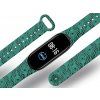 Náhradní náramek Mi band 3/4/5/6 Paví pera černý