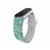 Náhradní náramek Mi band 3/4/5/6 Paví pera bílý