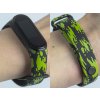 Náhradní náramek Mi band 3/4/5/6 Zelená skvrna černý