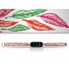 Náhradní náramek Mi band 3/4/5/6 Lístky bílý