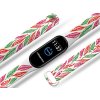 Náhradní náramek Mi band 3/4/5/6 Lístky bílý