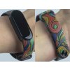 Náhradní náramek Mi band 3/4/5/6/7 Barevné vlnyNáhradní náramek Mi band 3/4/5/6 Barevné vlny černý