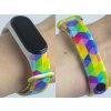 Náhradní náramek Mi band 3/4/5/6 Hexagon bílý