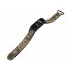 Náhradní náramek Mi band 3/4/5/6 Zlatý ornament černý