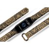 Náhradní náramek Mi band 3/4/5/6 Zlatý ornament černý