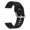 Jednobarevný řemínek s přezkovým zapínáním 20mm1 Black