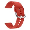 Jednobarevný řemínek s přezkovým zapínáním 22mm5 Red