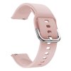 Jednobarevný řemínek s přezkovým zapínáním 22mm8 Light Pink