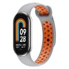Dvojbarevný silikonový náramek Mi Band 811 Grey Orange