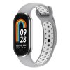 Dvojbarevný silikonový náramek Mi Band 814 Grayish White