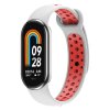 Dvojbarevný silikonový náramek Mi Band 815 White Red